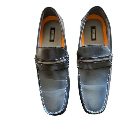 Stacy Adams Men\'s Black Leather Slip-On Loafers Size 10M Casual Shoes main image 4